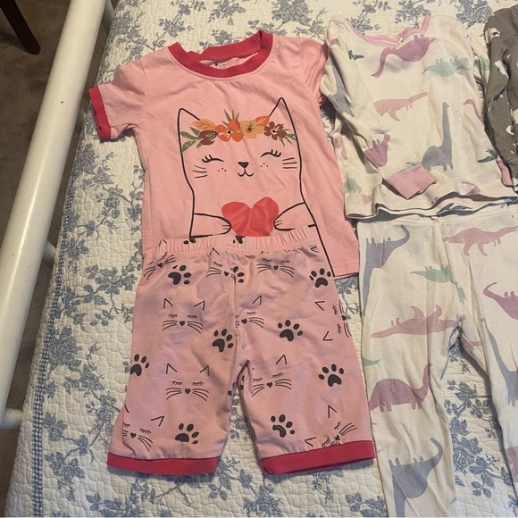 Toddler Girl 2T/24 Month Pajama Set Bundle Carter’s and Various Brands - Picture 2 of 10